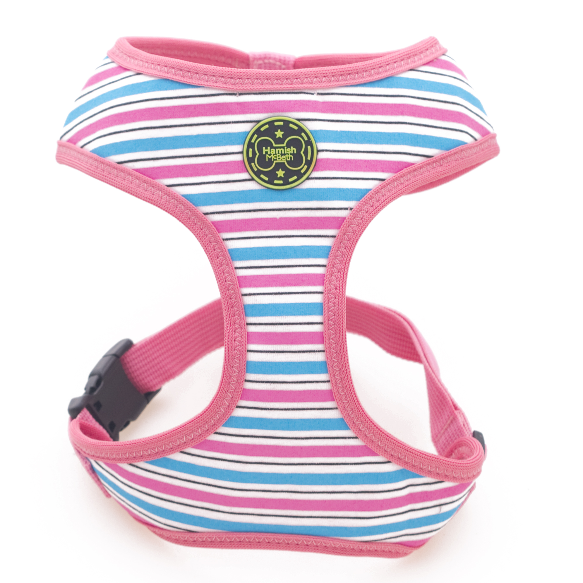 Pink Stripe Dog Harness
