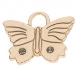 pet id tag butterfly1 gold jpg